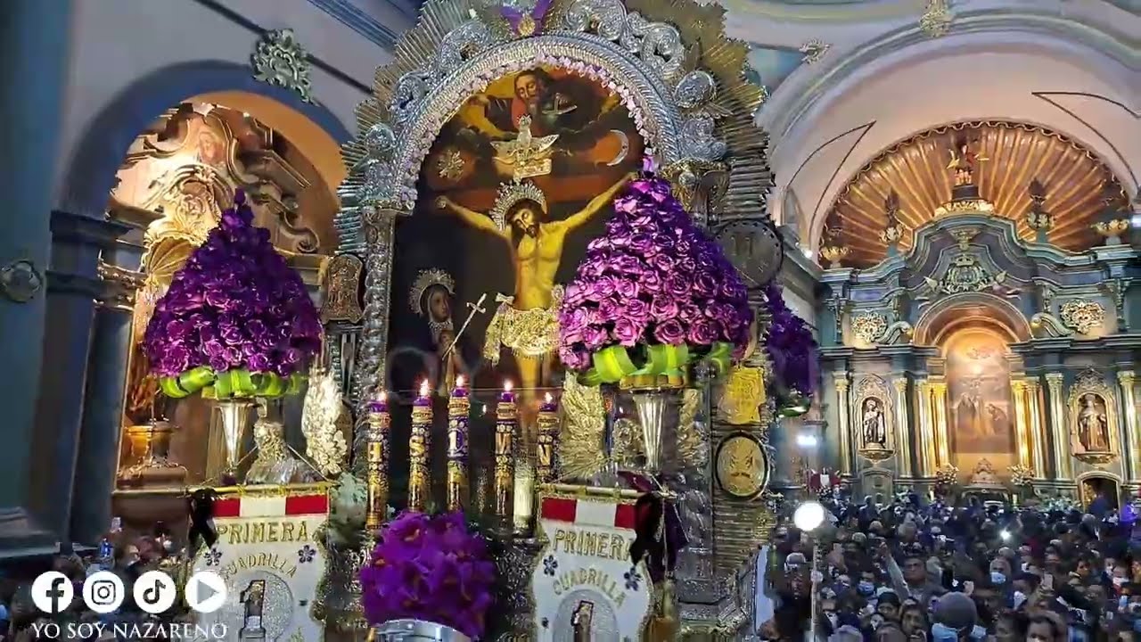 SEGUNDO RECORRIDO PROCESIONAL DEL SEÑOR DE LOS MILAGROS 18 DE OCTUBRE DEL 2022