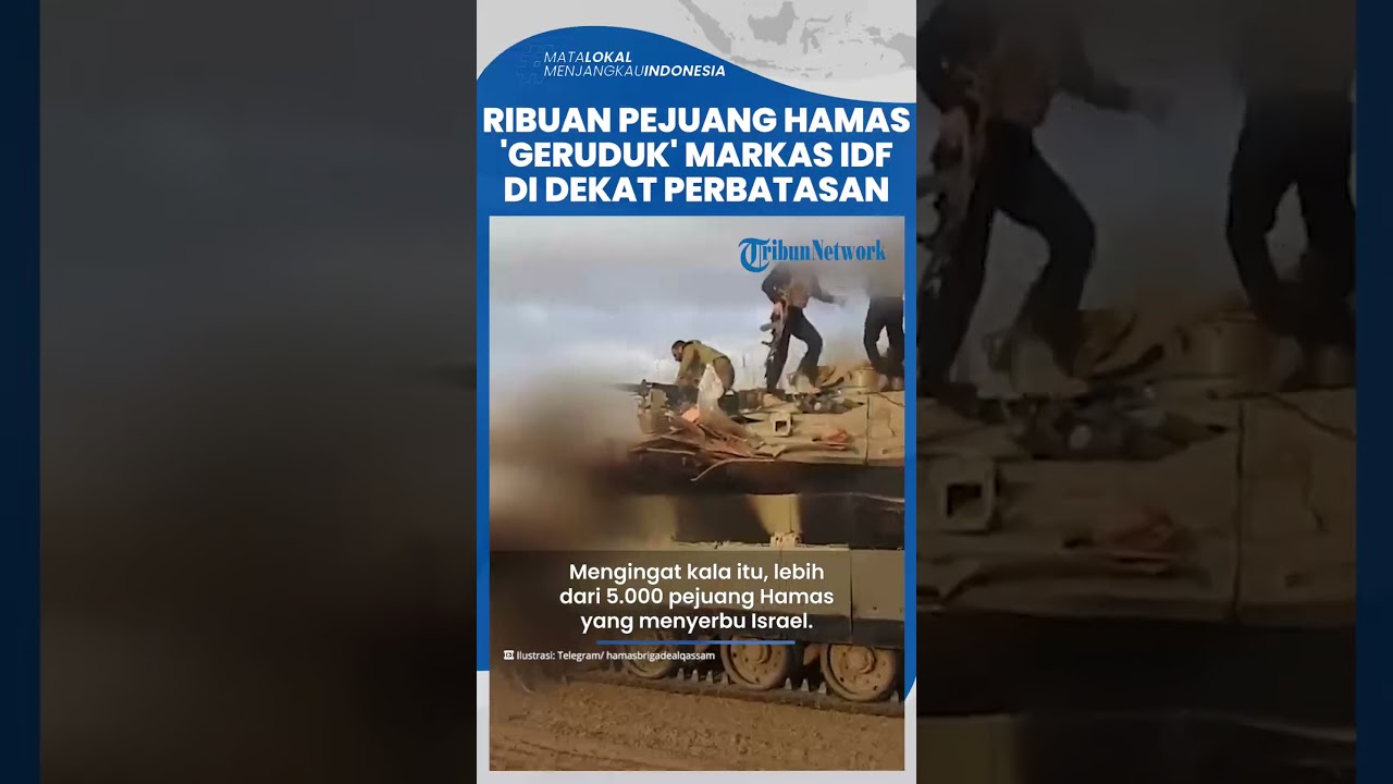Lima Ribu Pejuang Hamas 'Geruduk' Markas IDF, Serangan Besar-besaran dari Ribuan Roket Hantam Israel