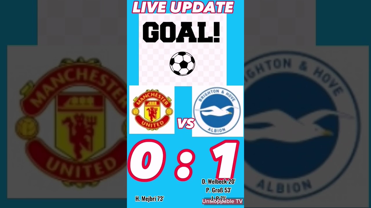 Live Update Man Utd vs Brighton Premier League 16.09.23