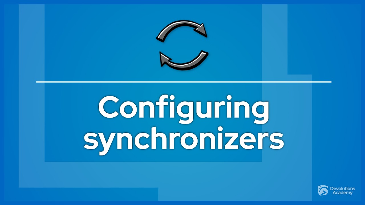 Configuring synchronizers