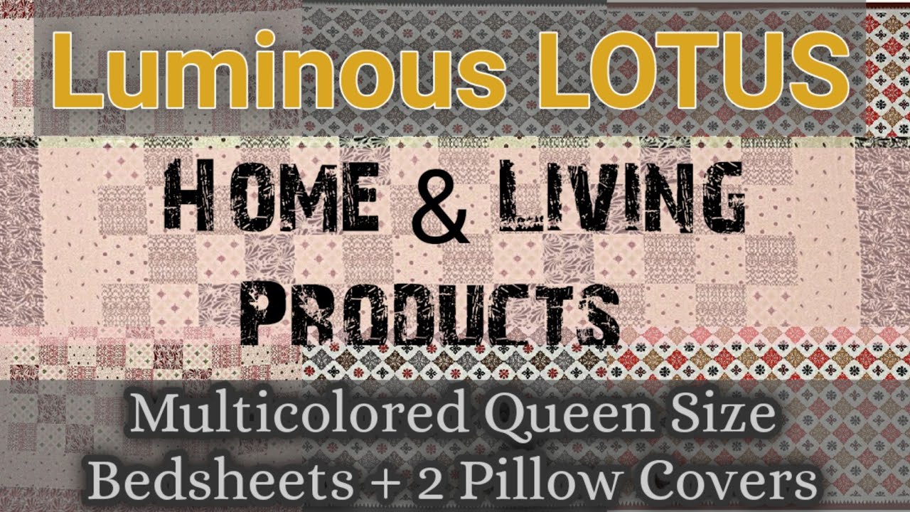 Multicolored Cotton Queen Size Bedsheets with 2 Pillow Covers | Cotton Bedsheet + 2 Pillow Covers
