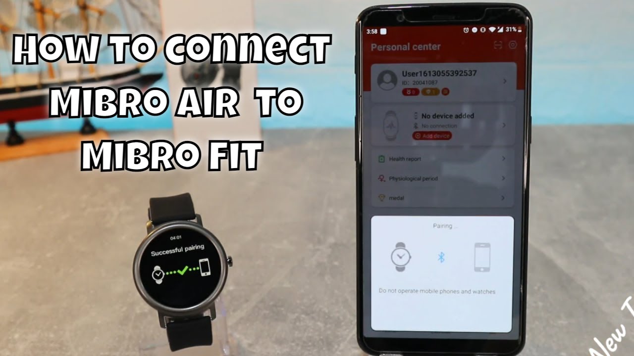 How to connect Mibro Air to phone with Mibro Fit Android App