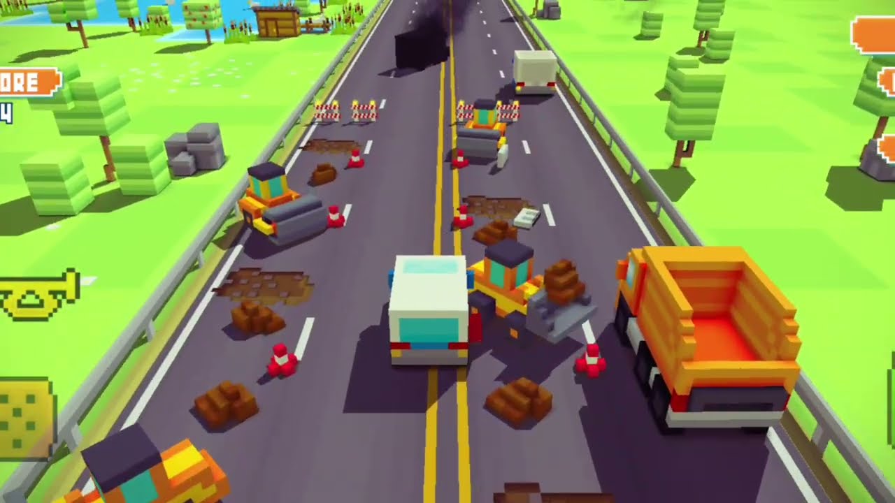 BLOCKY HIGHWAY 🛣️ Traffic Racing game #games #gaming 