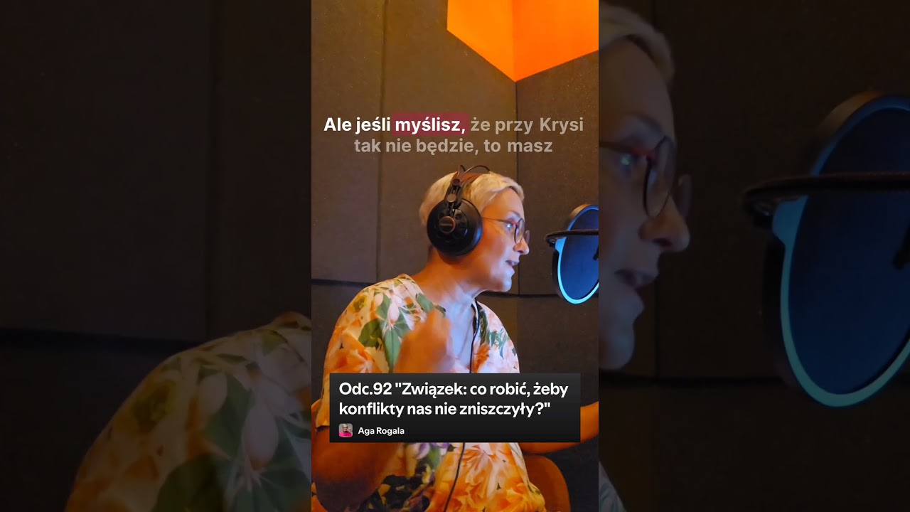 SPRAWDŹ➡️Podcast "Aga Rogala" dla osób, które chcą w swoich związkach ładować baterie. 