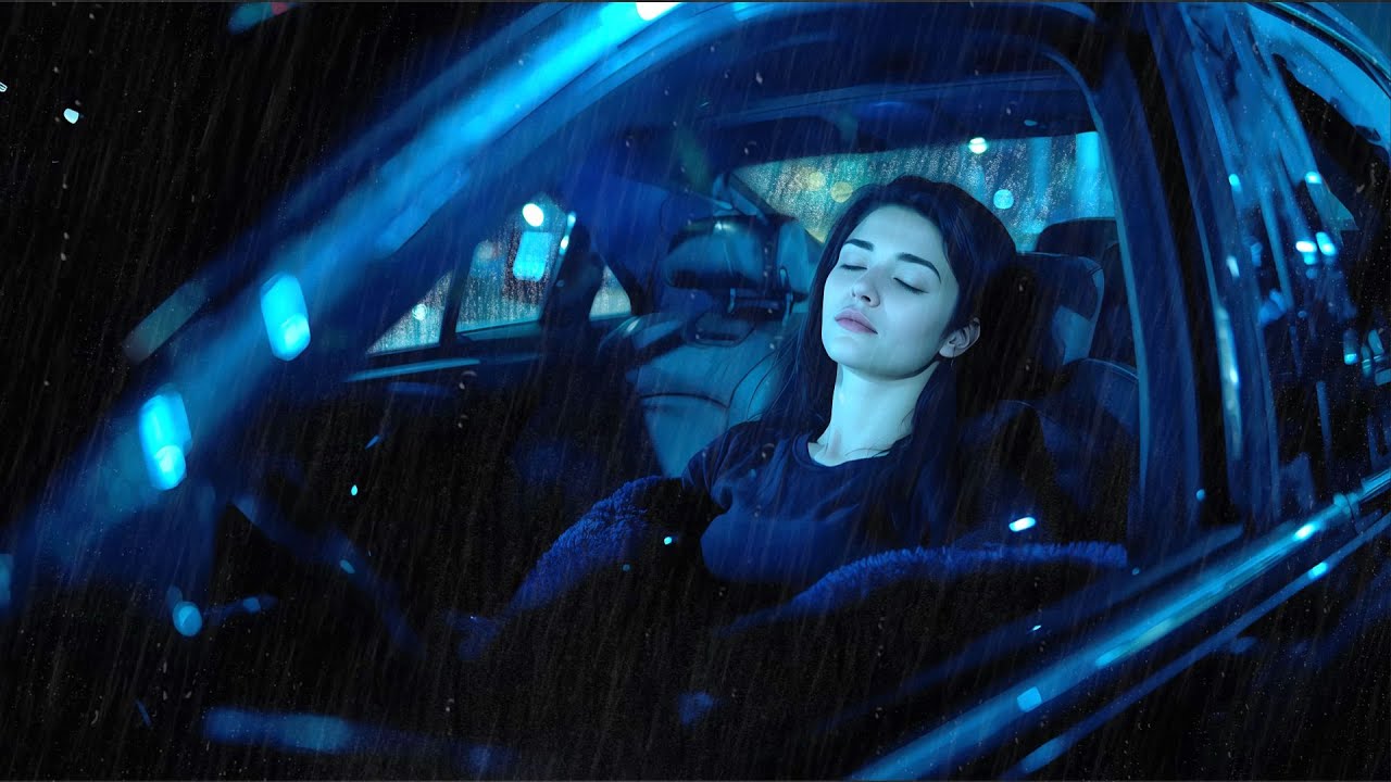 Night Rain Inside a Car 🚗🌧️ Deep Sleep ASMR for Burnout & Overworked Minds (10 Hours)