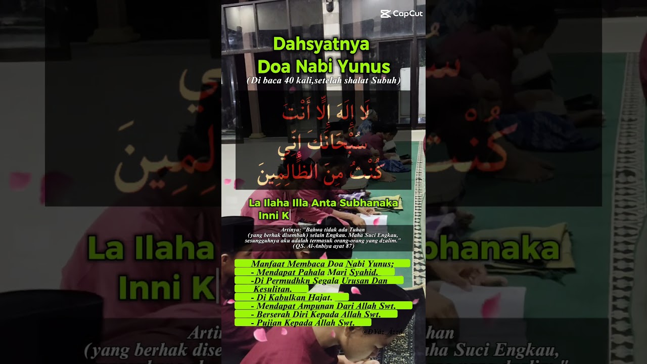 Kunci Mukjizat Saat Dalam Kesulitan! #DoaNabiYunus