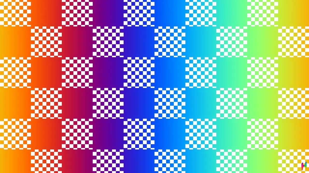 Rainbow Checkerboard Motion Graphic | Abstract Gradient Background Loop