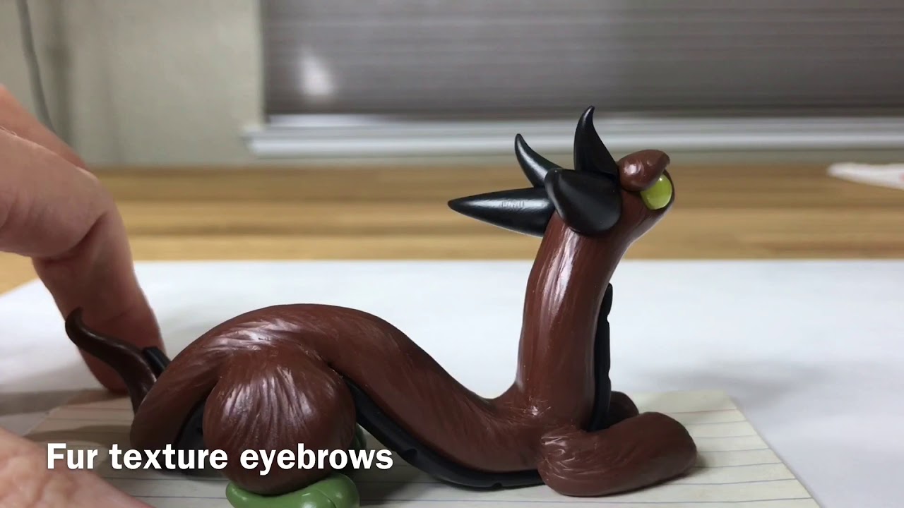 Polymer Clay Furry Dragon | Oriental Dragon