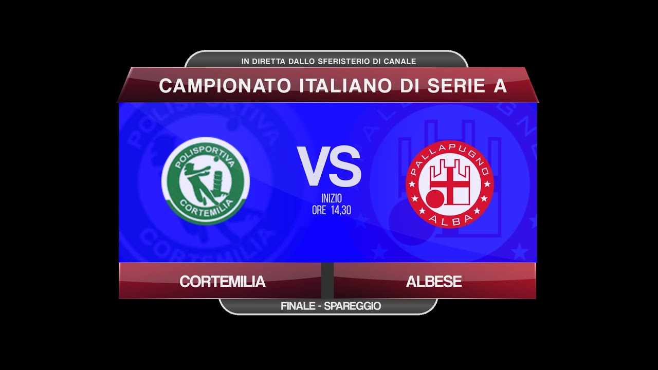 PALLAPUGNO | SERIE A BANCA D'ALBA: FINALE NOCCIOLE MARCHISIO CORTEMILIA-TERRE DEL BAROLO ALBESE