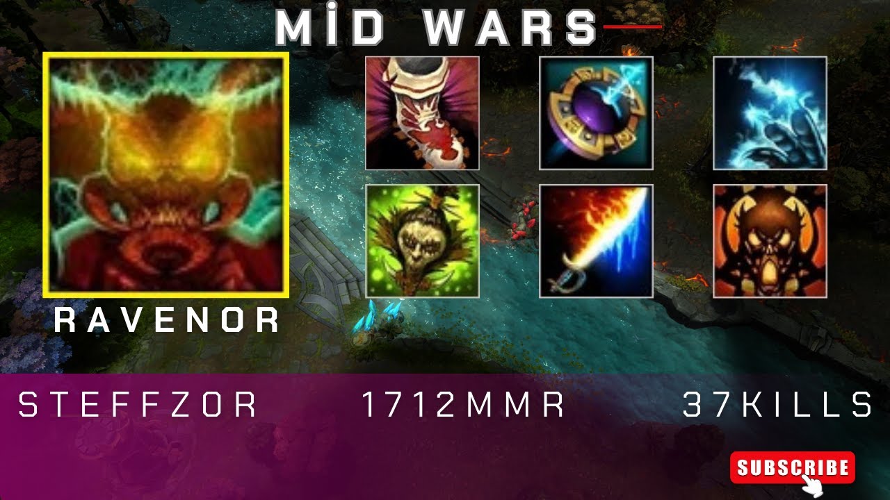 HoN | Mid Wars | Ravenor | steffz0r | 1712 MMR