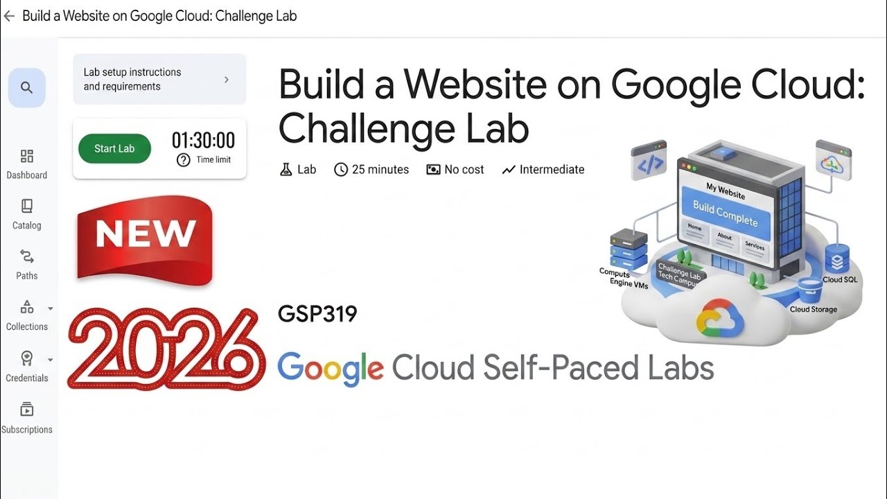 Build a Website on Google Cloud: Challenge Lab | GSP319 | #GSP319 #arcade2026