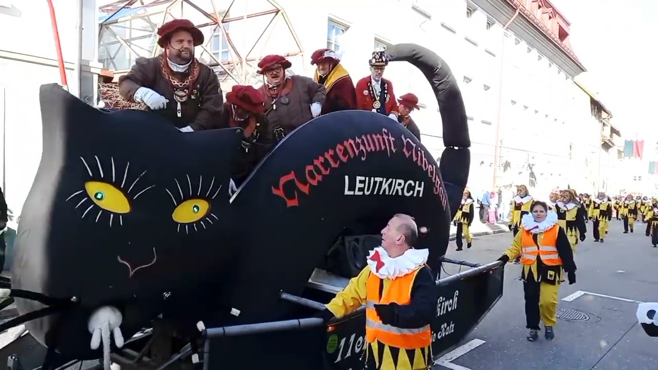 Karneval fest in Isny Im Allgäu 2024.