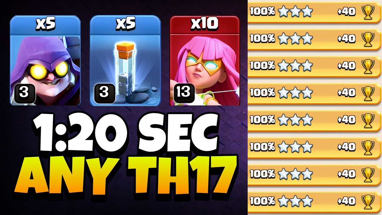 TH17 Super Archer Ruin Witch Attack is INSANE! | Best TH17 Attack Strategy (Clash of Clans)