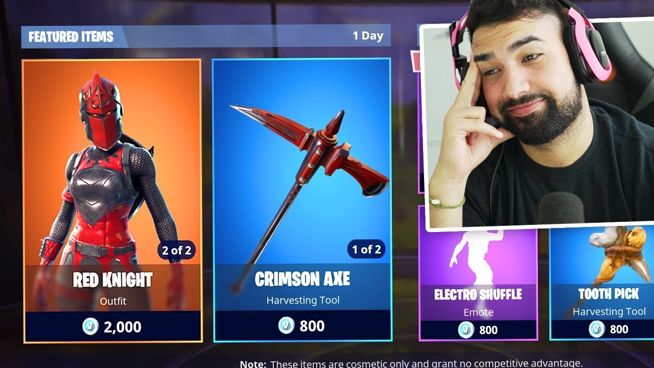 Buying Fortnite RED KNIGHT Skin.. BUT THERES A PROBLEM