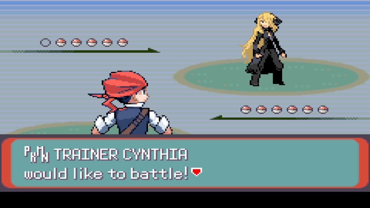 Pokemon Blackpearl Emerald * Trainer Cynthia * Route 119