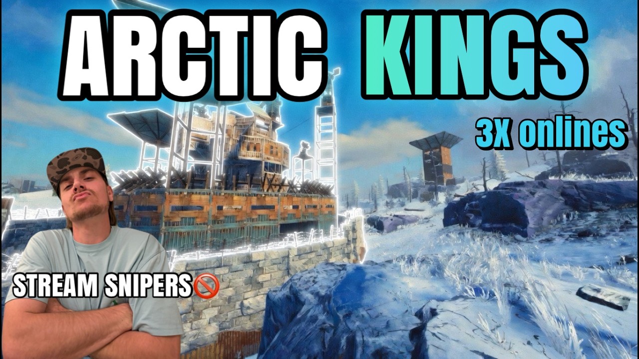 We Took Over the Arctic & DEFENDED 3 ONLINE RAIDS&hellip; Stream Snipers Got WIPED - Rust Console Movie