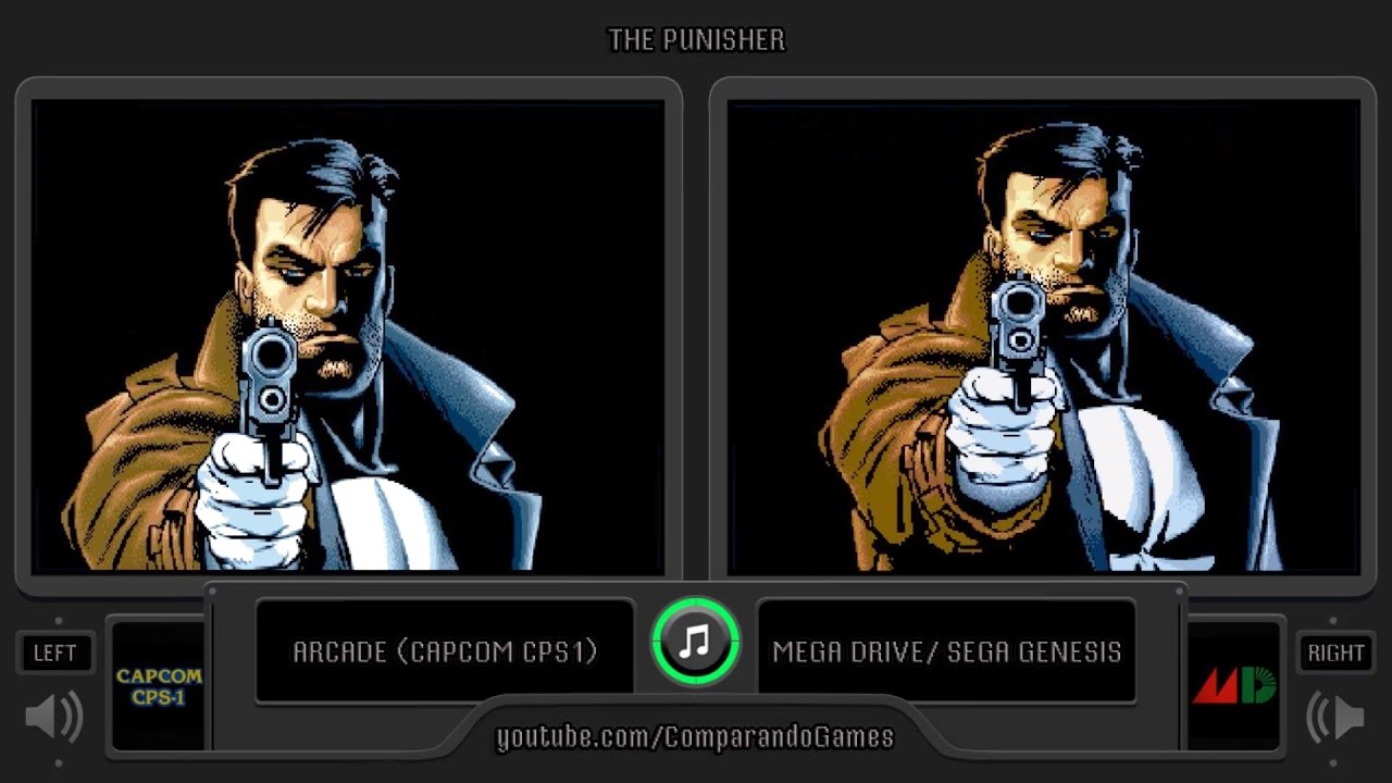 The Punisher (Arcade vs Sega Genesis) Side by Side Comparison