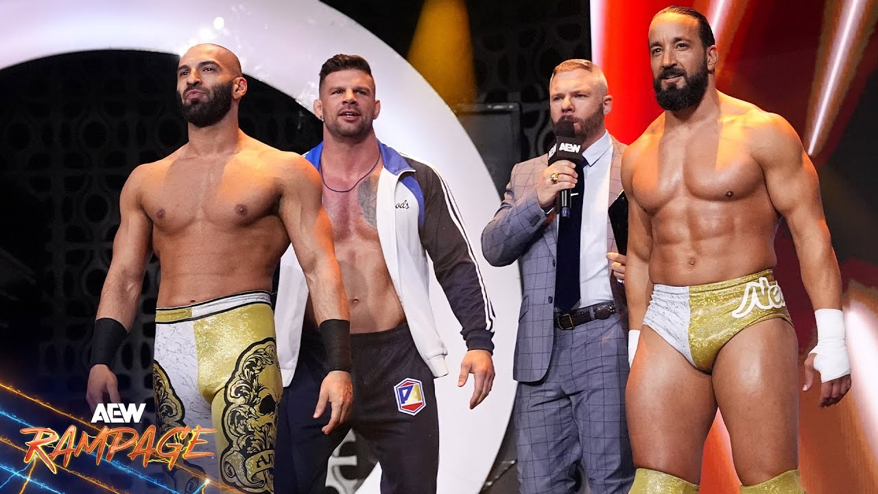 EXCLUSIVE: Rampage entrances for Premier Athletes Tony Nese & Ariya Daivari ( w/ Sterling & Woods)!