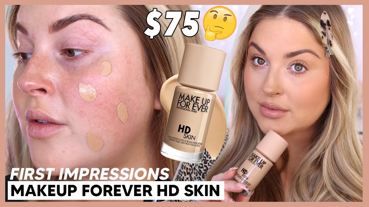 is it worth it? 🤔 *new* MUFE HD Foundation 💰 FOUNDATION FIRST IMPRESSION