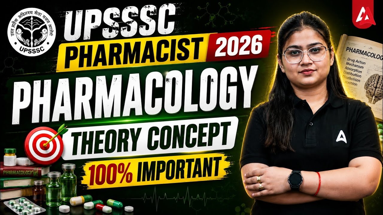 UPSSSC Pharmacist 2026 | UPSSSC Pharmacist Pharmacology One Shot Revision | By Kajol Ma'am