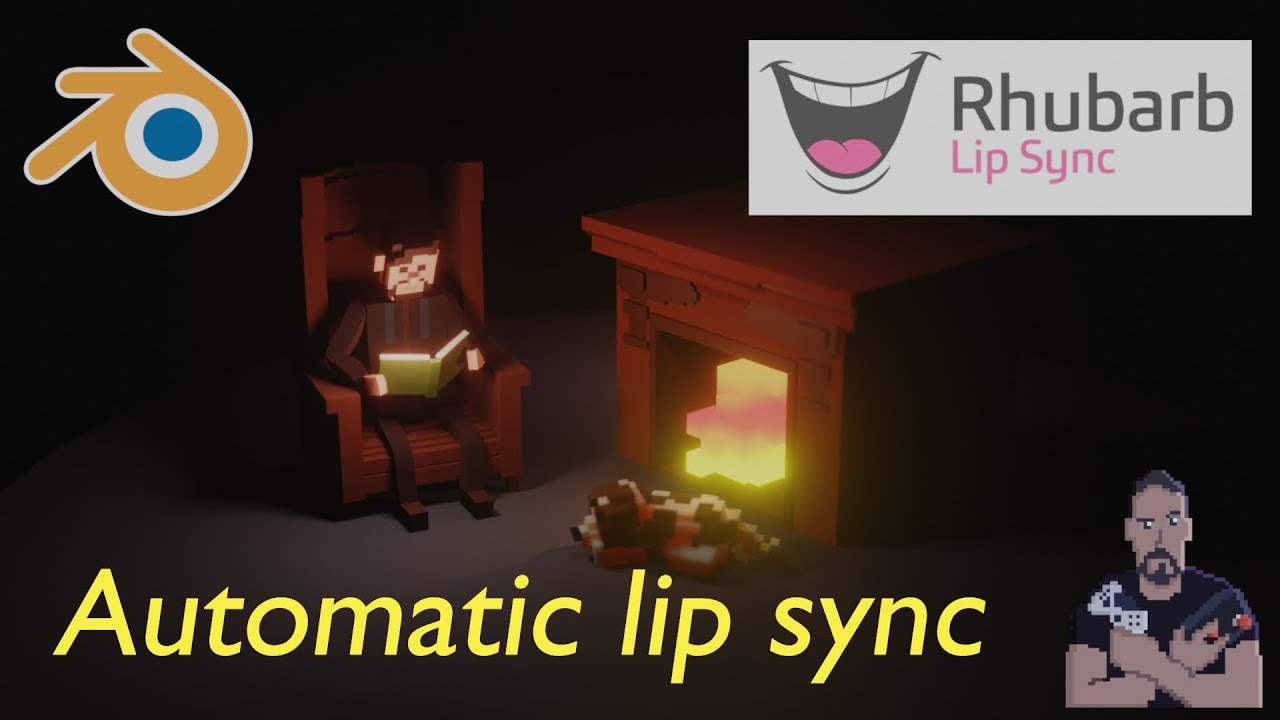 Automatic Lip Sync in Blender with Rhubarb Lip Sync [ENG]