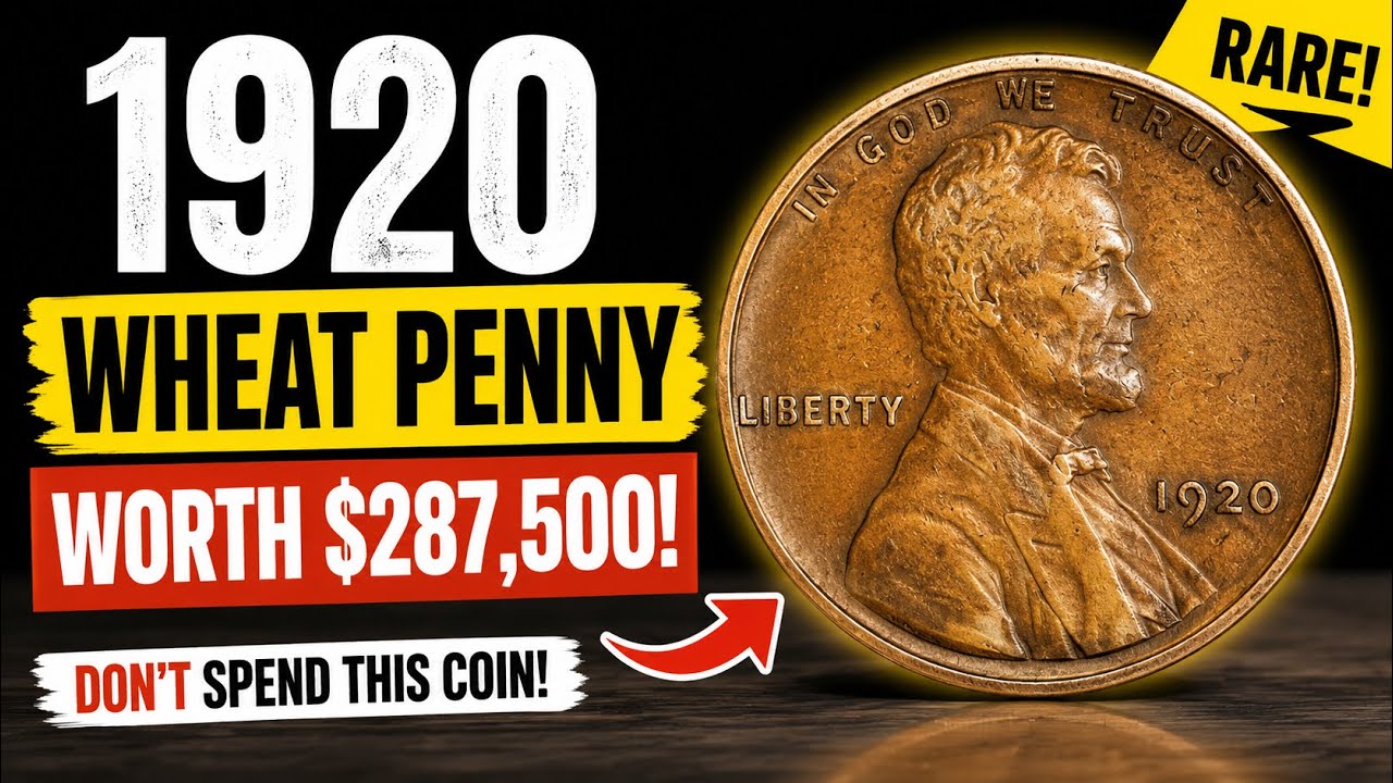 1920 Wheat Penny Value | Rare No Mint Mark Penny Worth $287,500 Hidden in Circulation