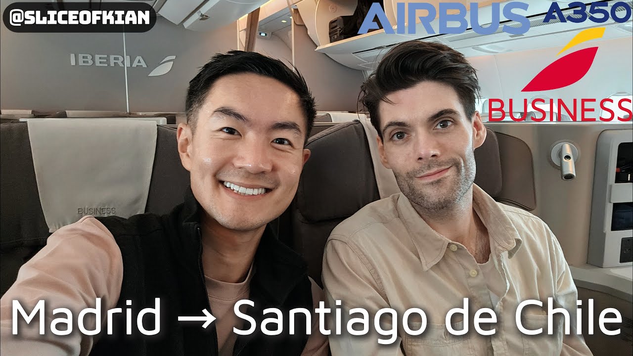 Перелет бизнес-классом IBERIA из Мадрида в Сантьяго-де-Чили на самолете A350-900 | Класс бизнес-к...