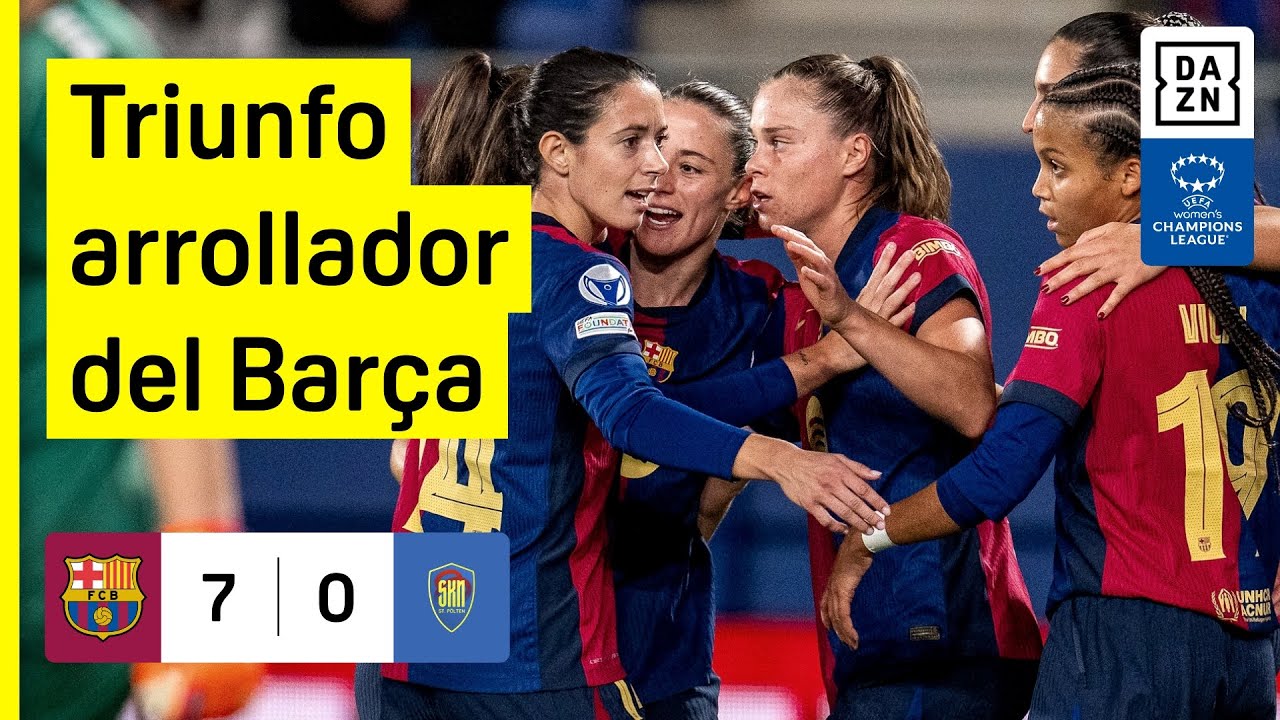 FC Barcelona vs St. Pölten (7-0) | Resumen y goles | UEFA Women's Champions League 2024-25
