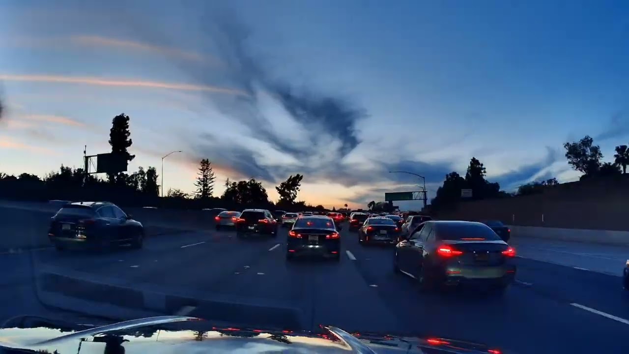 Freeway front rear driving
