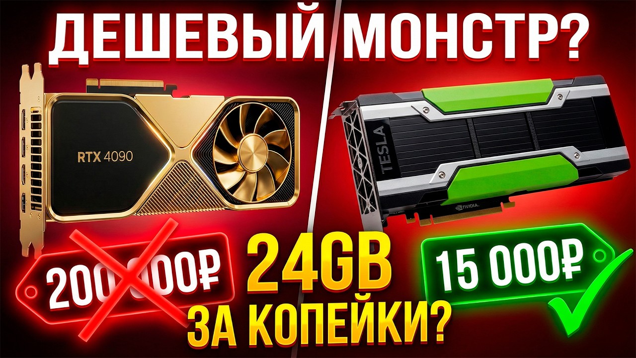 Зачем платить 200к за RTX 4090? Tesla P40 — 24GB Мощи за копейки