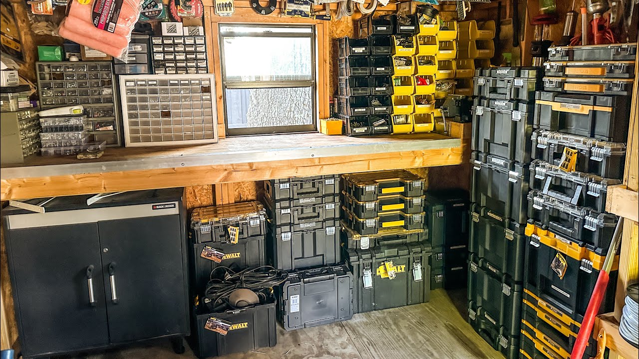 Small Tool Workshop Shed Organization Ideas | TSTAK | It ain&rsquo;t pretty but it works