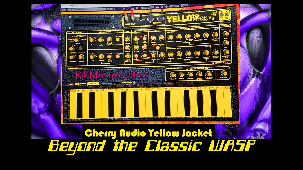 Cherry Audio Yellow Jacket Beyond the Classic WASP VST Virtual Synthesizer Rik Marston