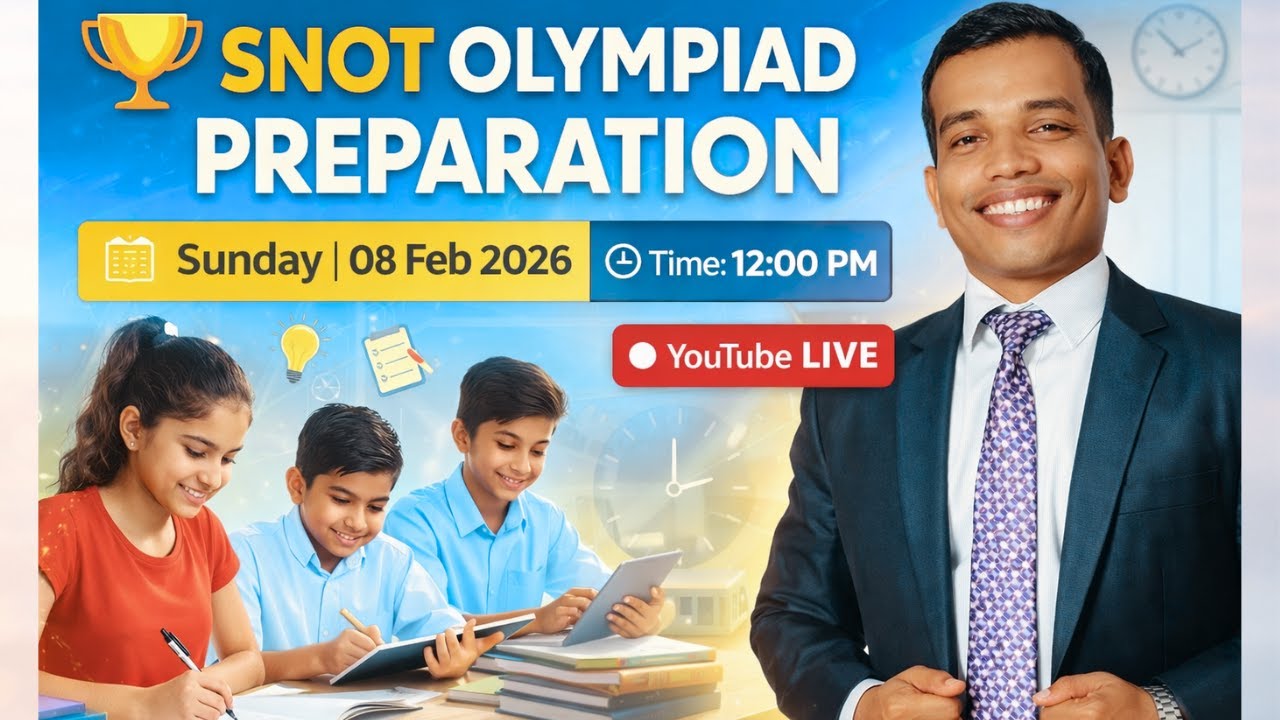SNOT Olympiad Preparation LIVE | Complete Strategy & Tips | 08 Feb 2026 | 12 PM