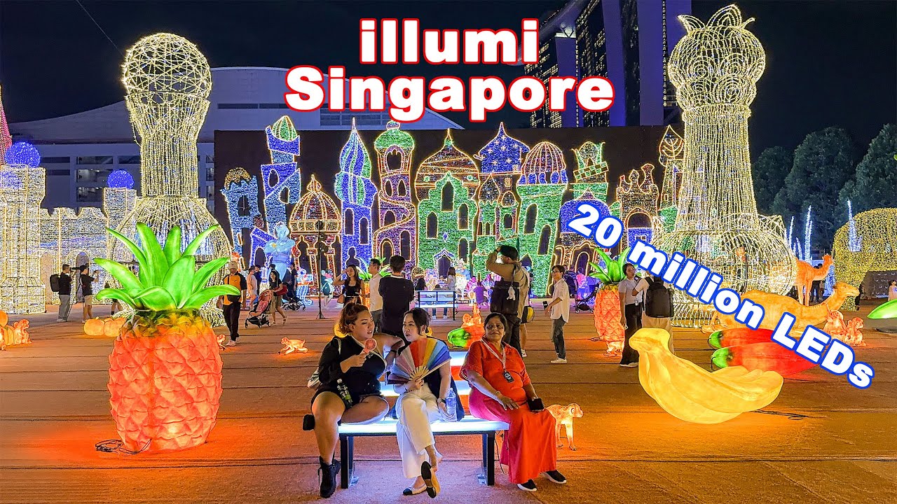 illumi Singapore 2024 - gigantic light show, kicks off at Marina Bay, Singapore