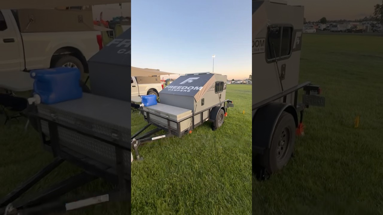 WAY better than tent and half the price of a standard camper of the same size! #freedomcamper