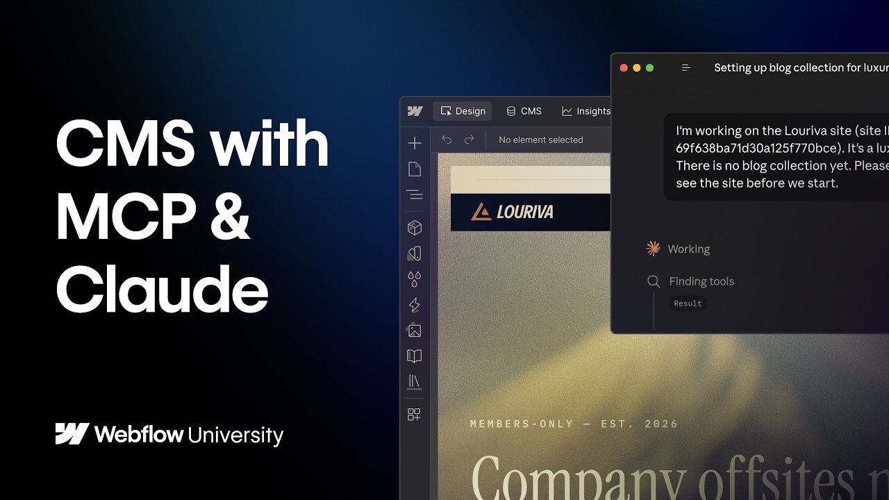 Webflow CMS with MCP & Claude