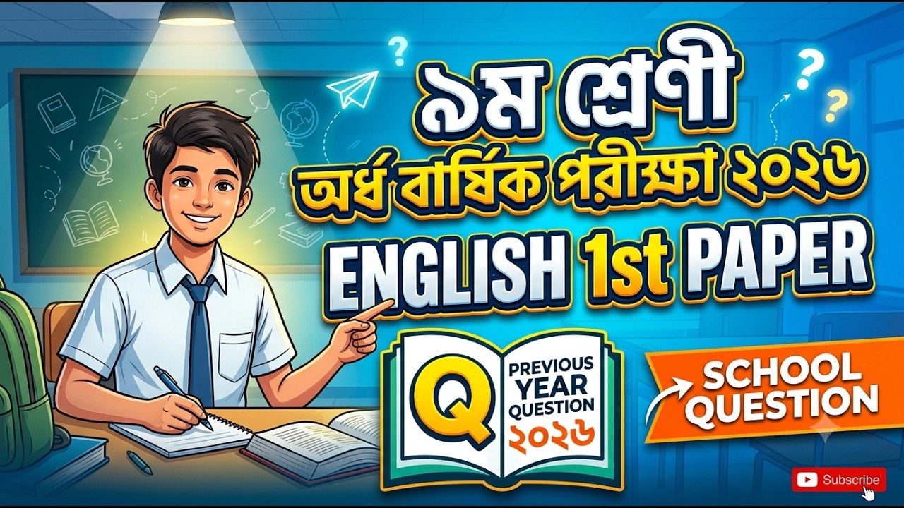 Class 9 English 1st Paper Half-Yearly Exam 2026