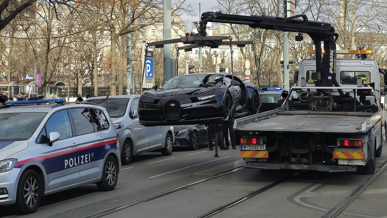 3,000,000&euro; BUGATTI CHIRON IMPOUNDED FOR SPEEDING BY POLICE in Vienna, Austria!
