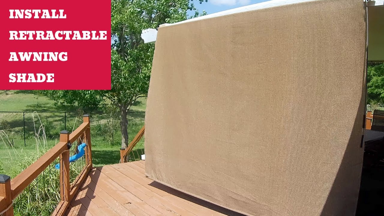 Coolaroo Install Retractable Awning Shade