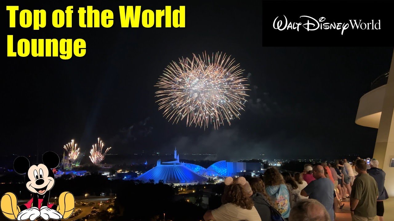 Top of the World Lounge – A Villains Lair | Walt Disney World | Magic Kingdom Fireworks