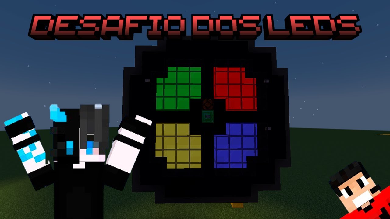 GÊNIUS no MINECRAFT | Desafio dos LEDs Viníccius13 @viniccius13 @Davi