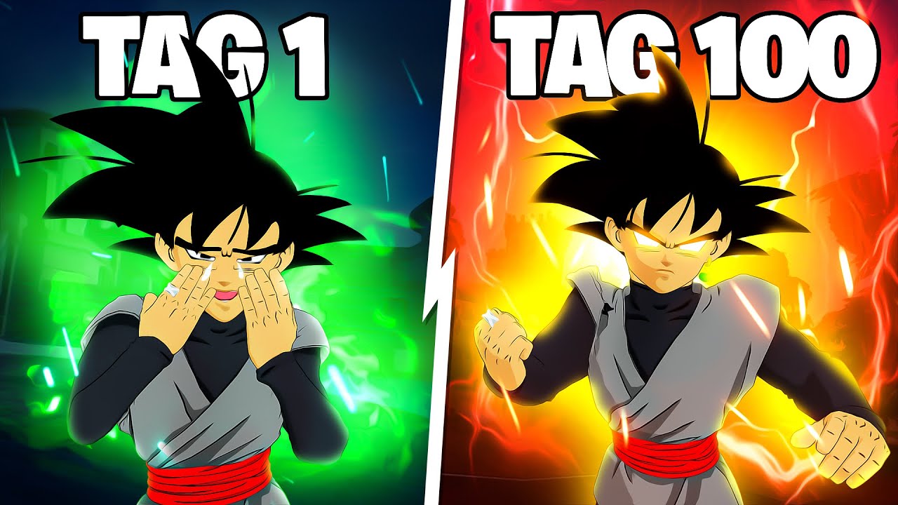 100 TAGE VERWANDLUNG zu BLACK GOKU in Fortnite!