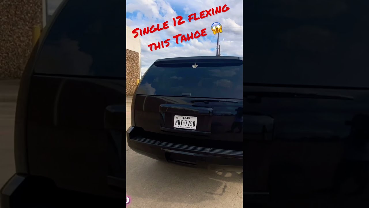 Single sub hits hard in Chevy Tahoe