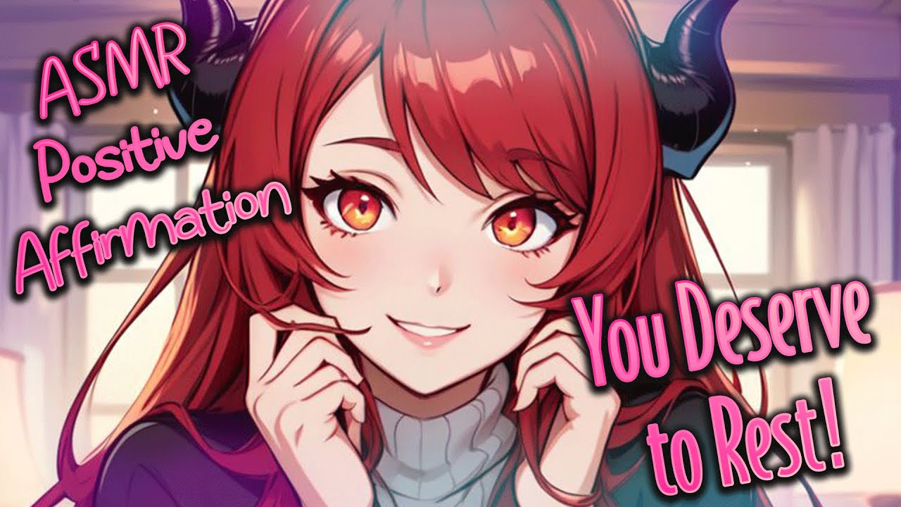 ASMR Positive affirmations 💖 -  You Can Rest ✨