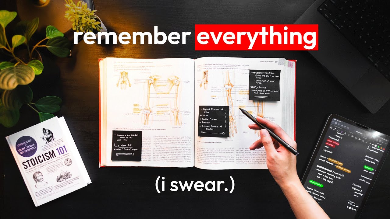 I learned a method to INSTANTLY REMEMBER EVERYTHING I read. (Cognitive Unloading Method)