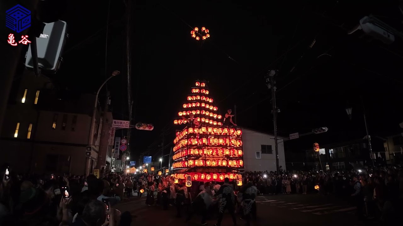【2024年・令和6年 360年目の二本松提灯祭り 宵祭り1日目】七町合同引き廻し 亀谷坂下