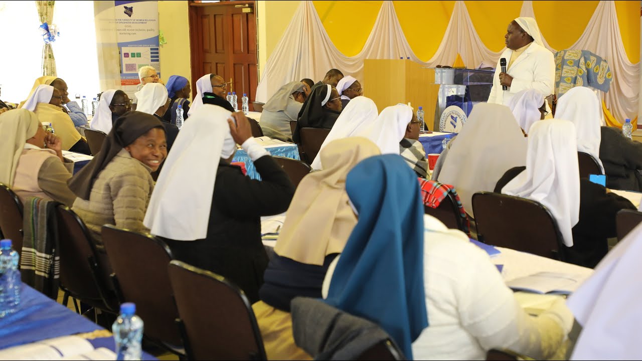SR. PASILISA NAMIKOYE, LSOSF, HIGHLIGHTING THE AOSK PROGRAMS DURING THE 2025 AGM AT CHEMCHEMI.