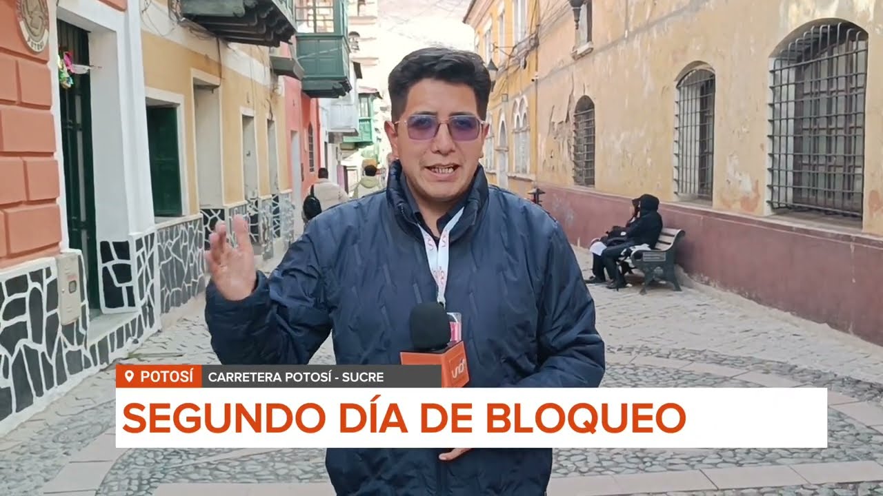 SEGUNDO DÍA DE BLOQUEO EN LA CARRETERA POTOSÍ–SUCRE