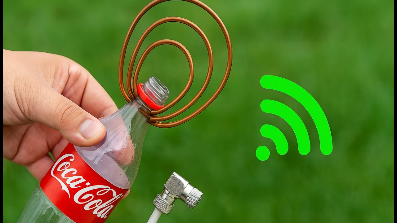 I made an antenna out of a bottle&hellip; and it actually works! ⚡📡🤯