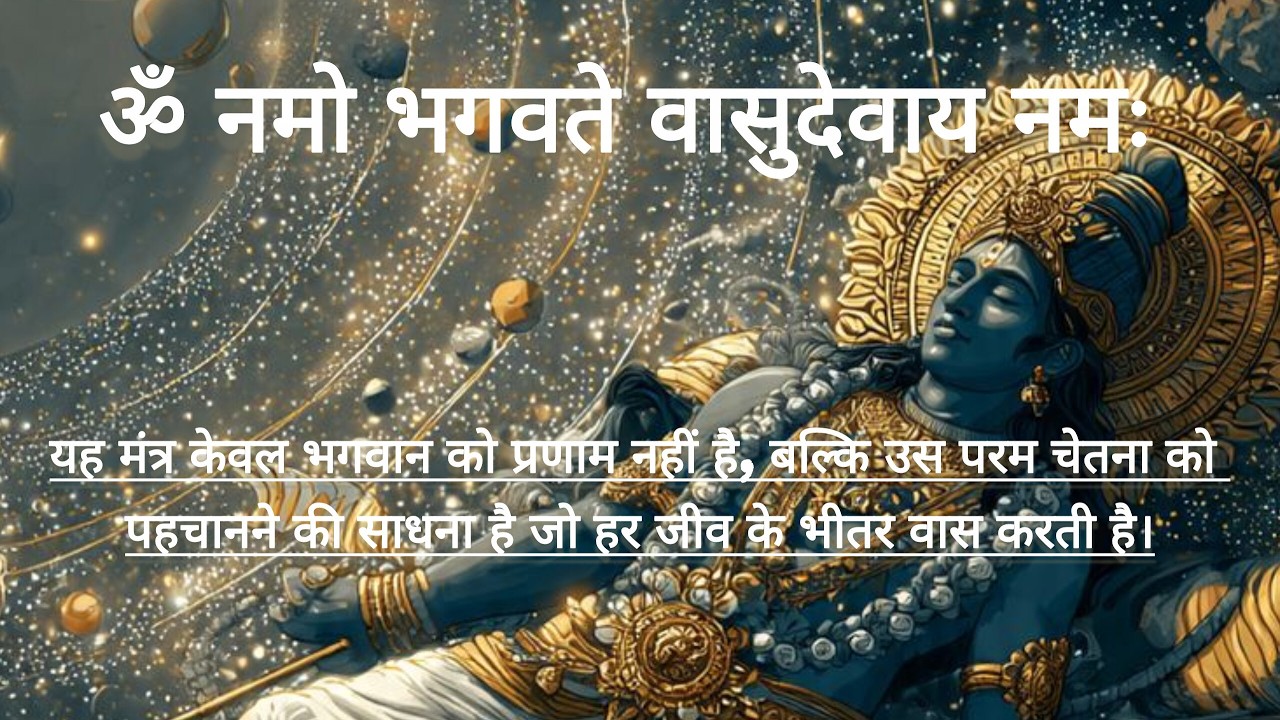 🔴 LIVE | Om Namo Bhagawate Vasudevay Namah | Vedantic Meaning | advait explained through mantra